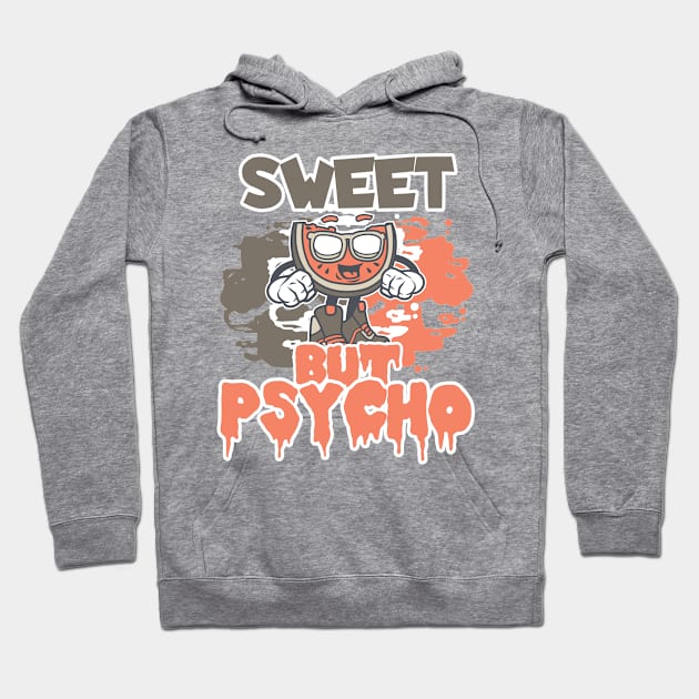 Sweet Psycho Cute Waffles Hoodie by ShirtyLife